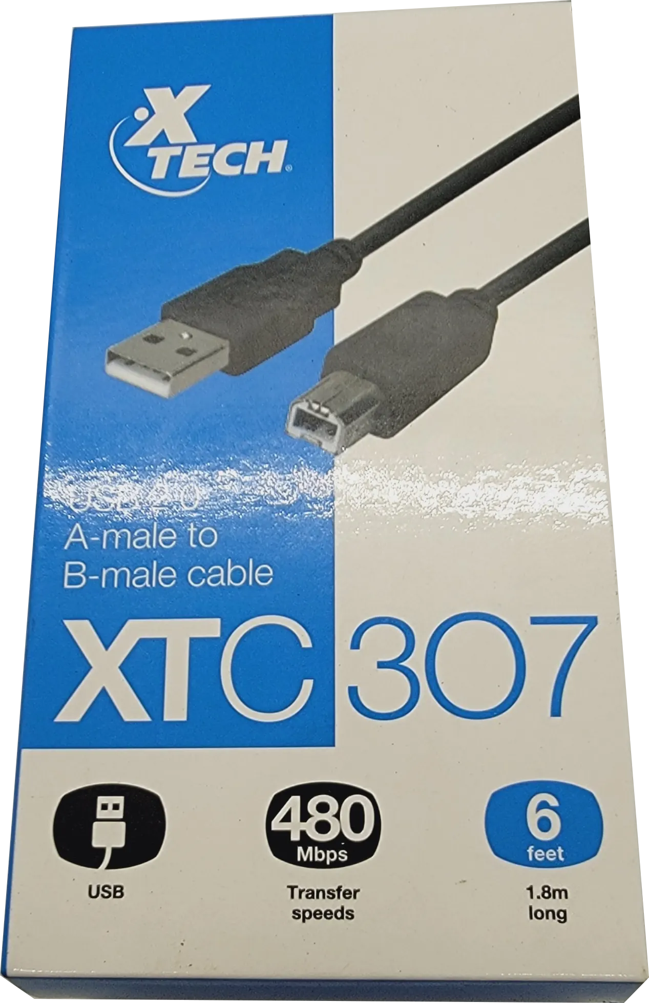 cable xtc 307, cable para impresora, cable usb para impresora