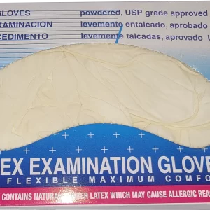 guantes de examinación, guantes de latex blancos, guantes desechables