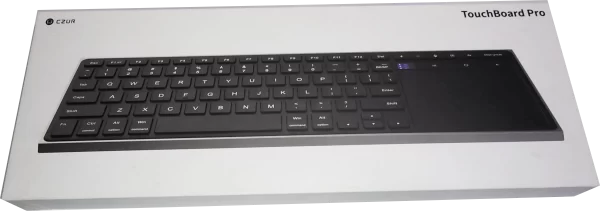 CZUR Teclado inalámbrico con panel táctil, teclado de computadora recargable, teclado ultradelgado portátil para PC/portátil/tableta/teléfono/Smart TV  CAJA ABIERTA - Imagen 7