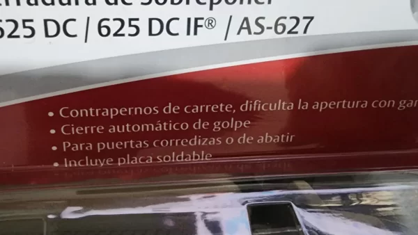 cerradura para exterior puerta corrediza, puerta de metal, cerradura para soldar lado izquierdo