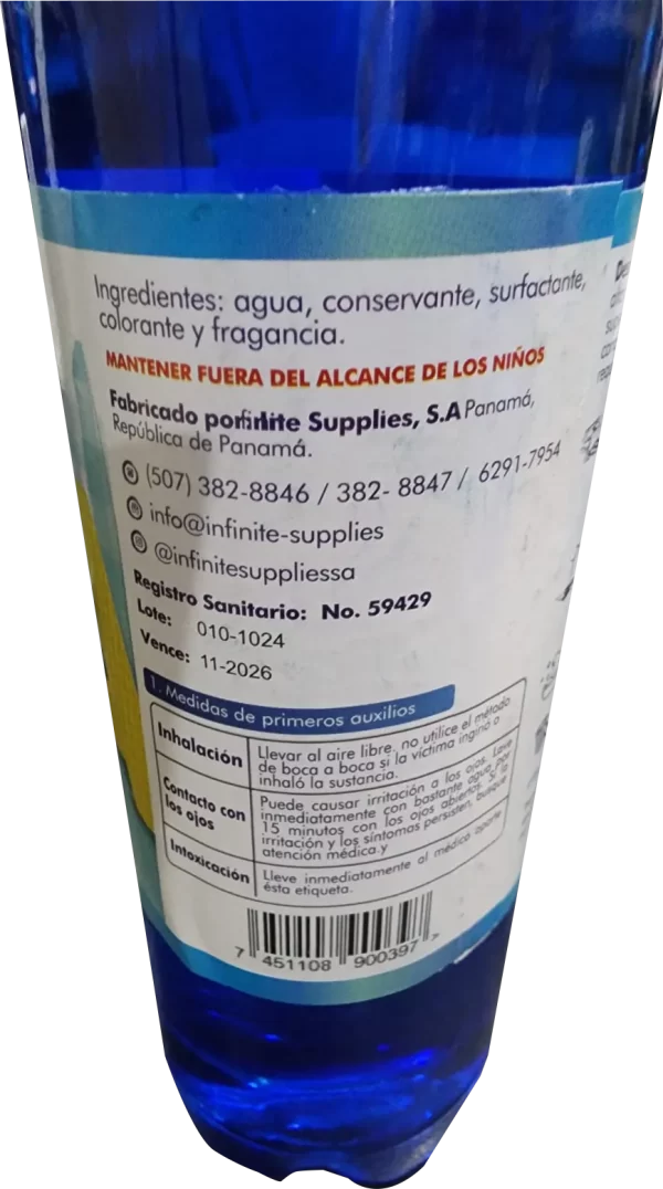 Fuertex bebé limpiador de piso, desinfectante para piso, cocina, paredes, baños, basurero y otros. 500ml - Imagen 5