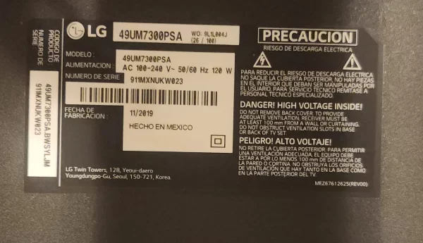 smarttv 49 pulgadas lg