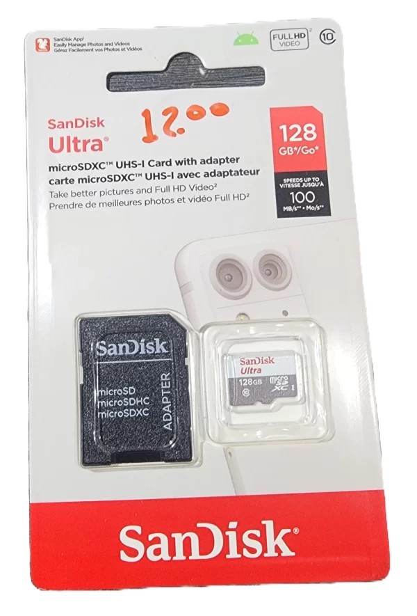 microsd sandisk 128gb ultra original